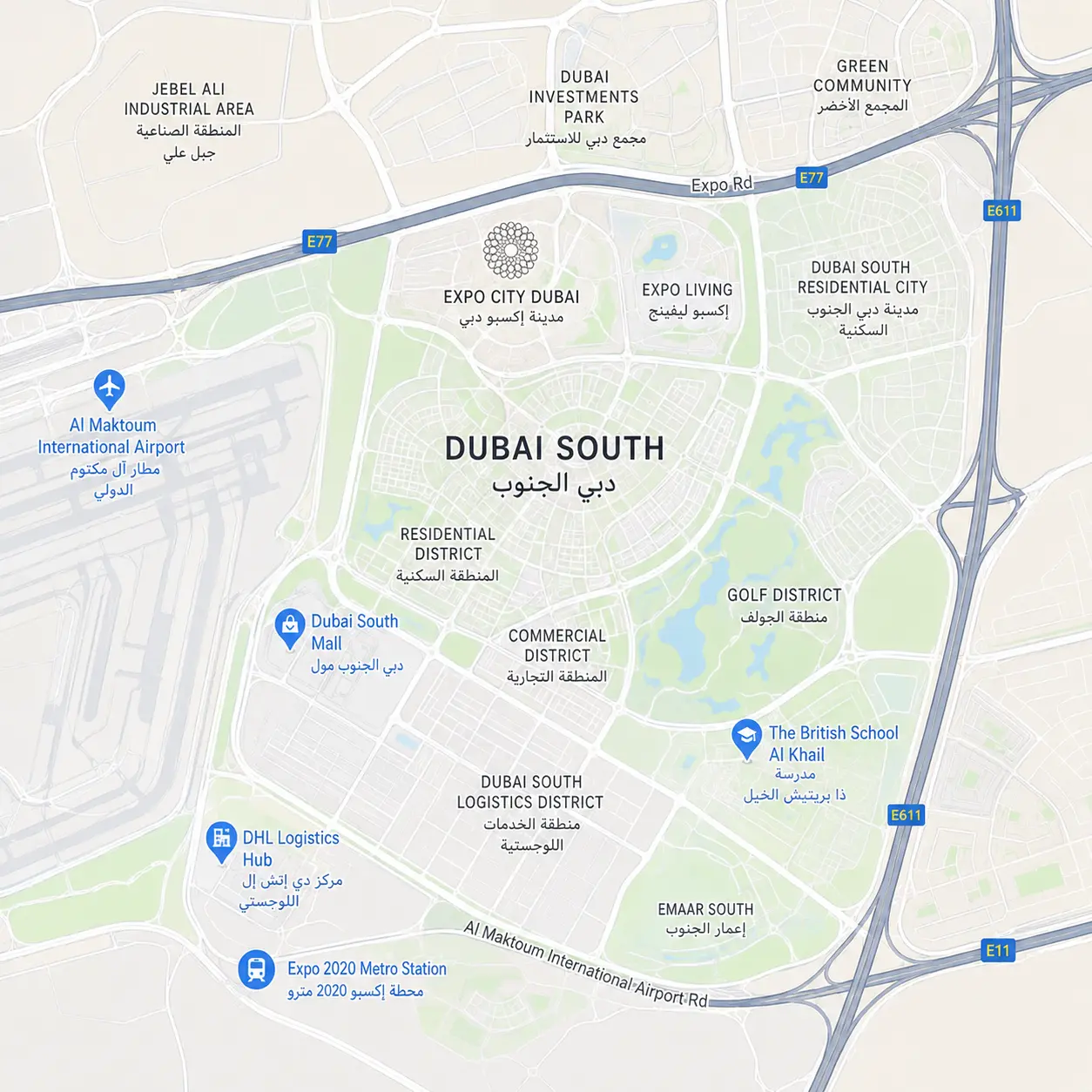 Dubai South Map