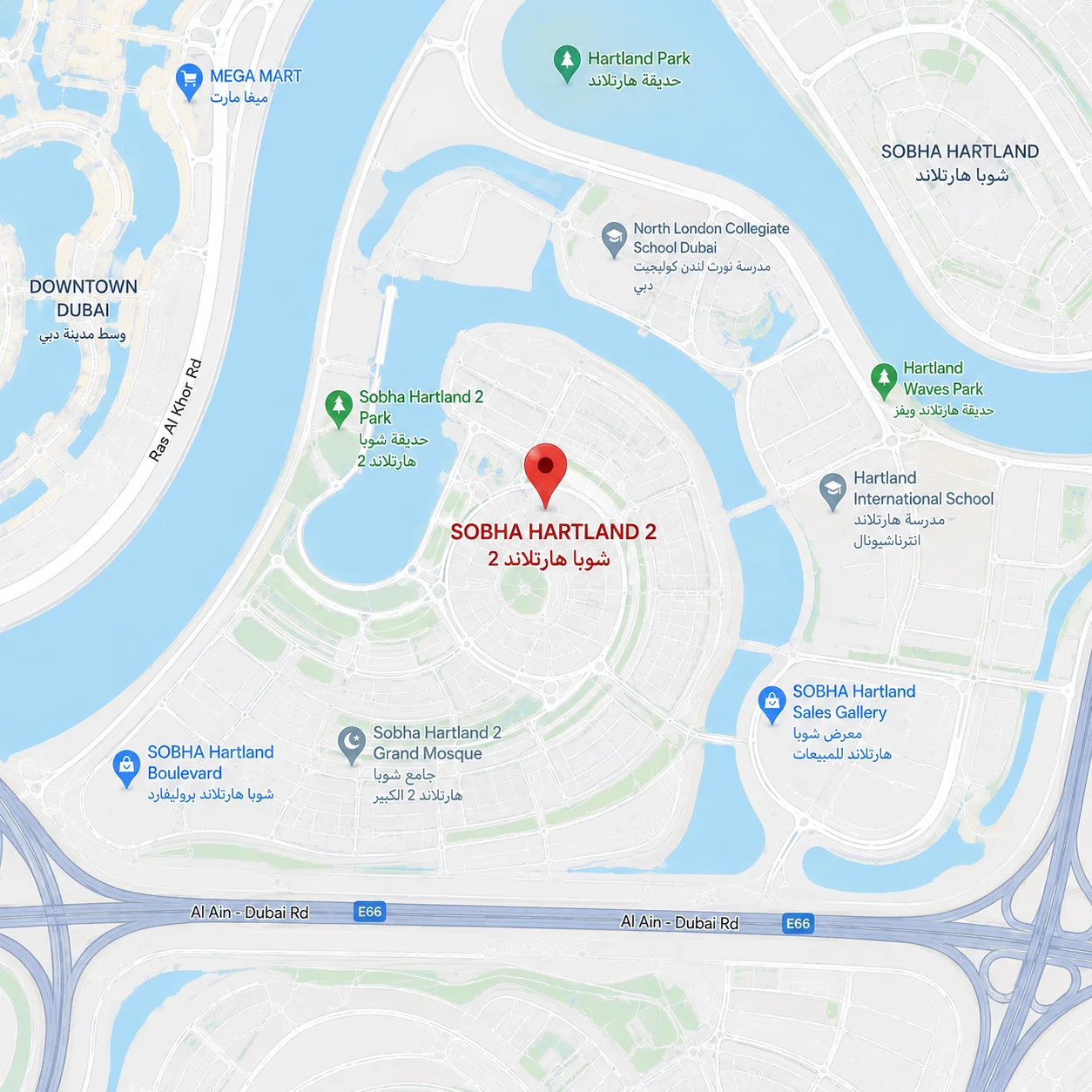 Sobha Hartland 2 Map