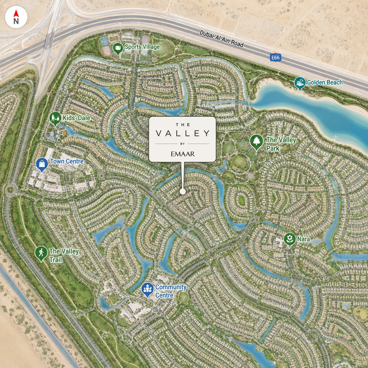 The Valley by Emaar Map