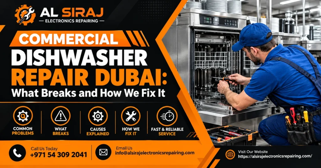 Commercial Dishwasher Repair Dubai